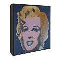 Marilyn Monroe Pop Art - Blue/ Pink (24x24")