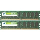 Corsair Value Select 2GB ( 2 X 1GB ) PC2-4200 533MHz 240-pin DDR Dual Channel Desktop Memory Kit