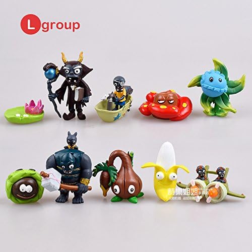 2016 PVZ2 Plants Vs Zombies 2 Garden Warfare Cute Figures 10Pcs Group L