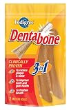 Pedigree Dentabone Snack Food for Adult Dogs, 2-Medium Bones (Pack of 12)