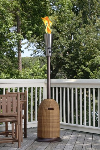 LPG Patio Flare with All Weather Wicker Tank Cover