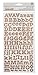 American Crafts Thickers Printed Chipboard Stickers, 6 by 11-Inch, Sheet-Memo-Burlap