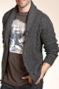 North Coast Shawl Collar Cable Knit Cardigan with Lambswool [T30-4421N-S]
