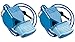 Fox 40 Classic CMG Cushion Mouth Grip Sports Whistle with Lanyard, Blue (2-Pack)