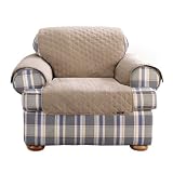 Sure Fit Quilted Duck Furniture Friend Pet Chair Cover - Linen