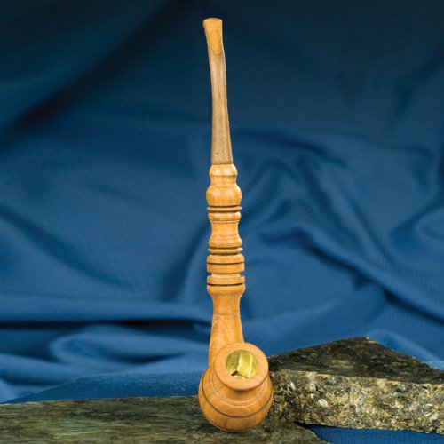 Decorative Wooden Smoking Pipe, 9 inches