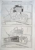 Preposed Sites New Law Courts Antique Print 1869 London