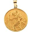18K Yellow Gold St. Christopher Medal - 24.50mm