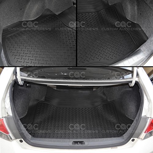 MotorTrend® Heavy Duty Premium Rubber Cargo Mat Trimmable Trunk Liner for Trucks and Sedans Multi Size (XLarge (XL) - 42