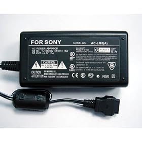 GSI Super Quality AC-Adapter Power-Supply Charger for Sony Cyber Shot Digital Cameras - Functions Exactly as Sony AC-LM5 AC-LM5A for DSC-T1 DSC-T11 DSC-T3 DSC-T33 DSC-M1 Digital Cameras.