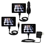 Deluxe Kit for the iRiver Clix includes a USB cable with Car and Wall Charger - Gomadic Brand w/ TipExchange Technology