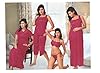 Indiatrendzs Womens Attractive Pink 6pc Set Nighty Bedroom Wear Freesize