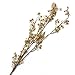 Factory Direct Craft Group of 6 Artificial Cream Wildflower Stems for Home Decor