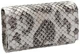 Carlos Falchi Box Clutch Matte Anaconda Clutch