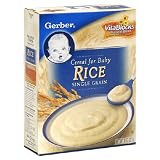 Gerber Dry Rice Cereal, 8-Ounce (Pack of 6)