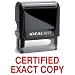 CERTIFIED EXACT COPY Red Office Stock Self-Inking Rubber Stamp