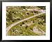 The Pack Rides Down the Glandon Pass During the 17th Stage of the Tour De France Sports Framed Art Poster Print, 31x25