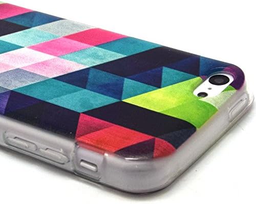 KaiXuan LingYun? Flexible TPU Rubber High Impact Creative fashion for Girls Soft Case Slim Fit Cover Cute Patterned Magic Square Back Cover Skin for iphone 5C Case iphone 5c cover