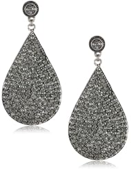 Azaara "Crystal" Black Diamond-Crystal Teardrop Earrings