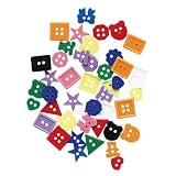 o Chenille Kraft Company o - Plastic Buttons,1 lb., Assorted Sizes/Shapes/Colors