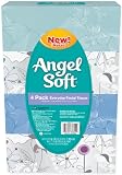 Angel Soft, Everyday, Flat Facial Tissue, 4 Count