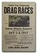 1957 Santa Maria Drag Racing Program Poster Print