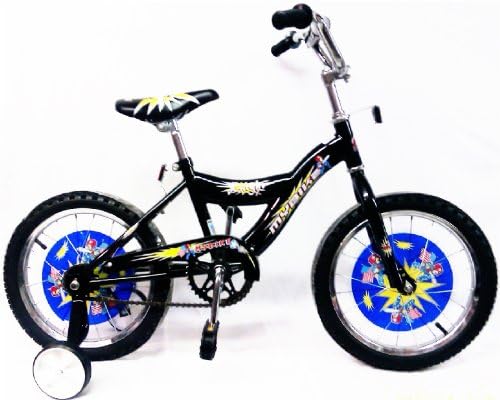 16" BLACK Boy W/Training Wheels Children Bicycle