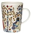 iittala Taika 13-Ounce Mug, White with Design