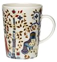 iittala Taika 13-Ounce Mug, White with Design