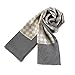 Charmeuse Satin Silk Scarf for Men (Gray)