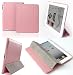 Invision® Brand New Pink iPad 2 Smart Case CoverTM - Full Grade Pink Leather (PU) with Satin Inner Cloth - PREMIUM QUALITY & SUPERIOR DESIGN FEATURES, AUTO SLEEP/WAKE FUNCTION AS STANDARD.