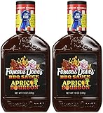 Famous Dave's Apricot Bourbon BBQ Sauce (2 Pack) 1st Place Barbecue Winner