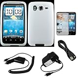Clear Rubberized Soft Silicone Skin Cover Case for AT&T Wireless New HTC In ....