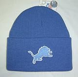New! NFL Detroit Lions Cuffed Beanie Blue Embroidered Skull Cap