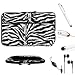 Professional Executive Deluxe Polyester Fur Office Sleeve Cover with Extra Pocket For ACER Iconia Tab A Series Tablet A200 & A500 & A501 & A510 + Includes a Crystal Clear High Quality HD Noise Filter Ear buds Earphones Headphones With Mic ( 3.5mm Jack ) + Includes a Professor Pen 3 in 1 Red Laser Pointer / LED White Light / Stylus / White Pen