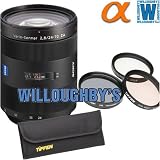 Sony SAL-2470Z 24-70mm f/2.8 Carl Zeiss Vario-Sonnar T* Autofocus Lens for Alpha Series + Tiffen 77mm Photo Essentials 3PC Filter Kit