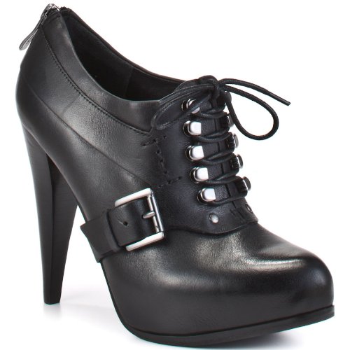 GUESS by Marciano Women's Neva Ankle Boot,Black Leather,8.5 M US GUESS by Marciano Women's Neva Ankle Boot,Black Leather,8.5 M US
