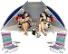 Rio Beach EZ Setup Shelter with two 5 Position Layflat Beach Chairs Included!
