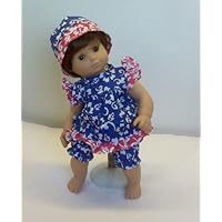 Bitty Twins Doll Clothes - Hawaiian 3 PC Dress Set. Fits 15 Dolls like Bitty Baby® and Bitty Twin®