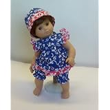 Bitty Twins Doll Clothes - Hawaiian 3 PC Dress Set. Fits 15" Dolls like Bitty Baby® and Bitty Twin®