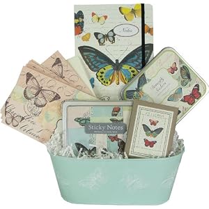 Cavllini Buttterfly Themed Gift Basket