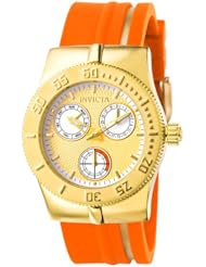 Invicta Womens 5926 Lady Wildflower Collection Gold-Tone Stainless Steel Orange Watch