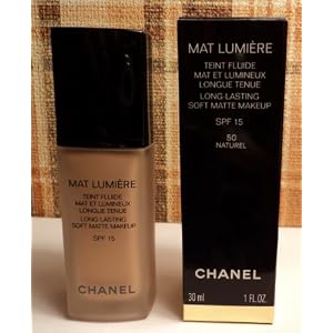 Chanel Mat Lumiere Long Lasting Soft Matte Makeup Spf 15 50 Naturel