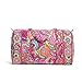 Vera Bradley Womens Large Duffel Pink Swirls Duffel Bag