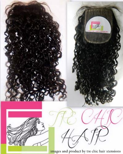Tre Chic Curly Hair Silk Top Based Closure 16 inches