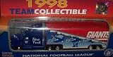 New York Giants 1998 NFL 1/87 Diecast Tractor Trailer Ford Aeromax Truck Collectible Limited Edition Football Team Car By White Rose Matchbox