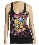 Ed Hardy Death Or Glory Racer Tunic Tank in Black