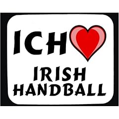 Mauspad mit Ich liebe Irish Handball Dekoration