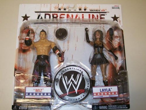 WWE Wrestling Adrenaline Series 29 Action Figure 2-Pack Miz &amp; Layla