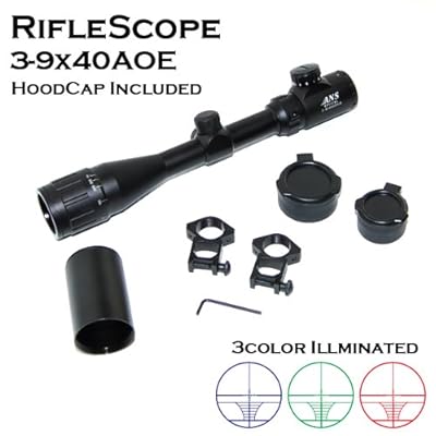  ANS Optical 3-9x40AOE �t�����g�t�H�[�J�X ���C�t���X�R�[�v ���b�h���O���[�����u���[  �Ռ��t�[�h�t  ���e�Ή�